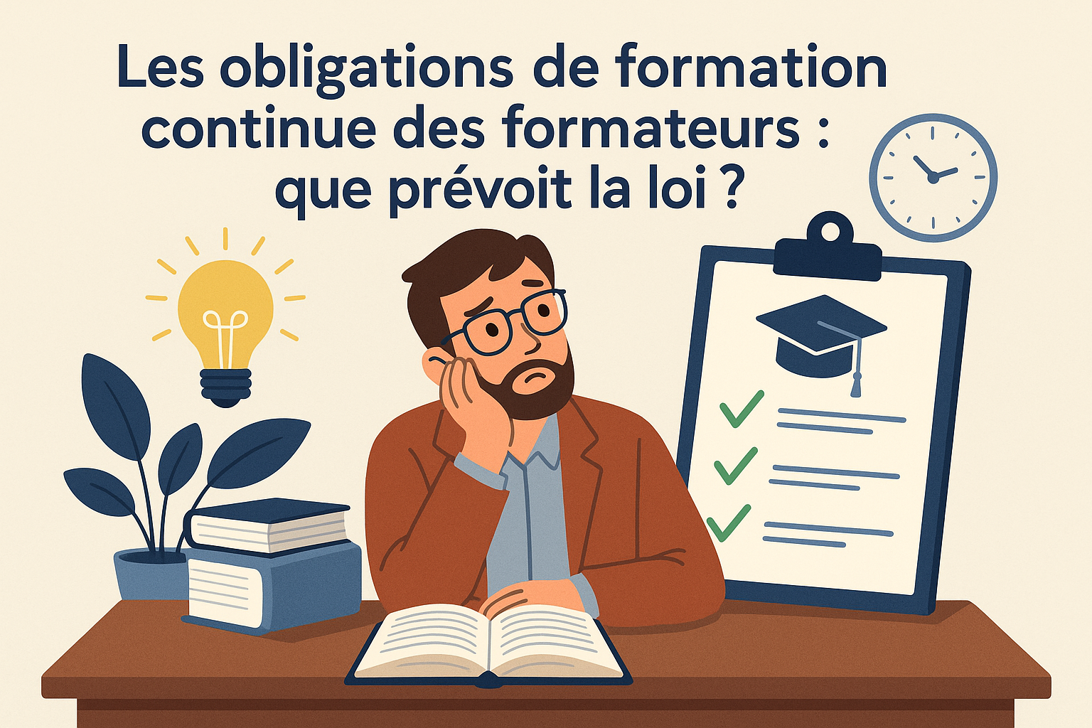 ChatGPT Image 20 oct. 2025, 14_04_22 Les obligations de formation continue des formateurs : que prévoit la loi ?